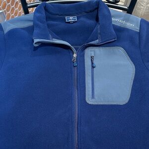 Vineyard Vines Navy and Light Gray Fleece